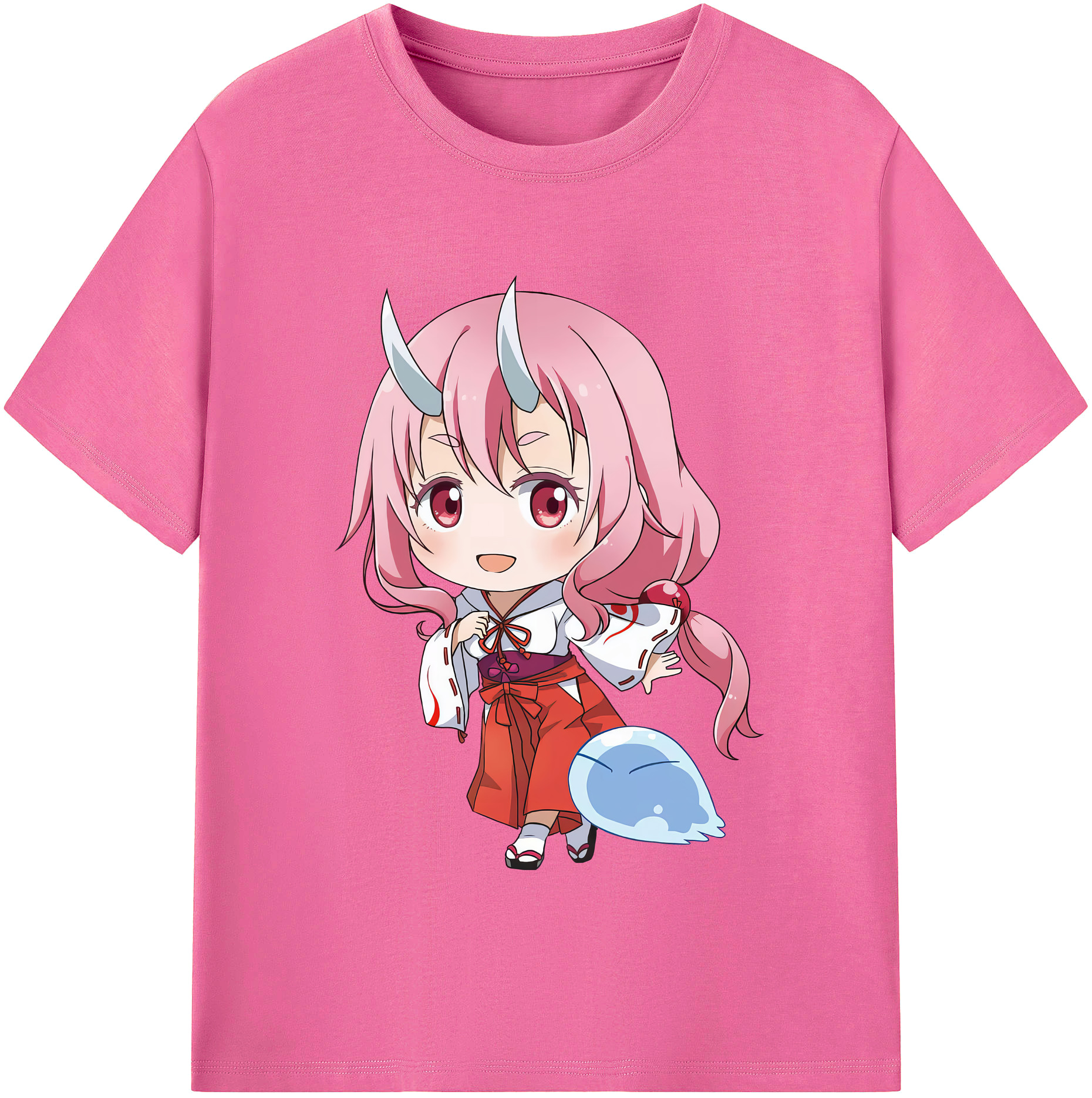 （画像用） 転スラ Regarding Reincarnated to Slime レディースカジュアルプリントTシャツ（綿100％）